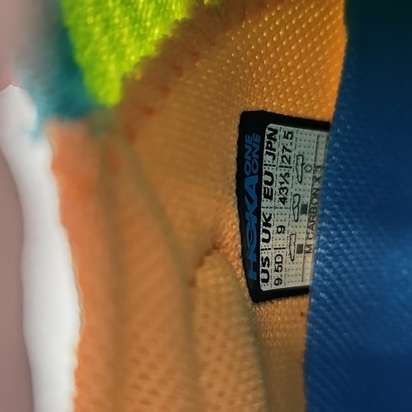 Hoka Womens Sneakers - Teal and Lime - Picture 5 of 6